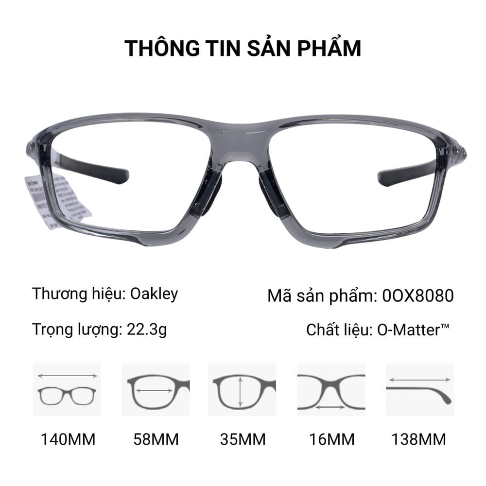 Gọng Kính Thể Thao Oakley Crosslink (a) 0OX8118 – Tem Chính Hãng Luxottica