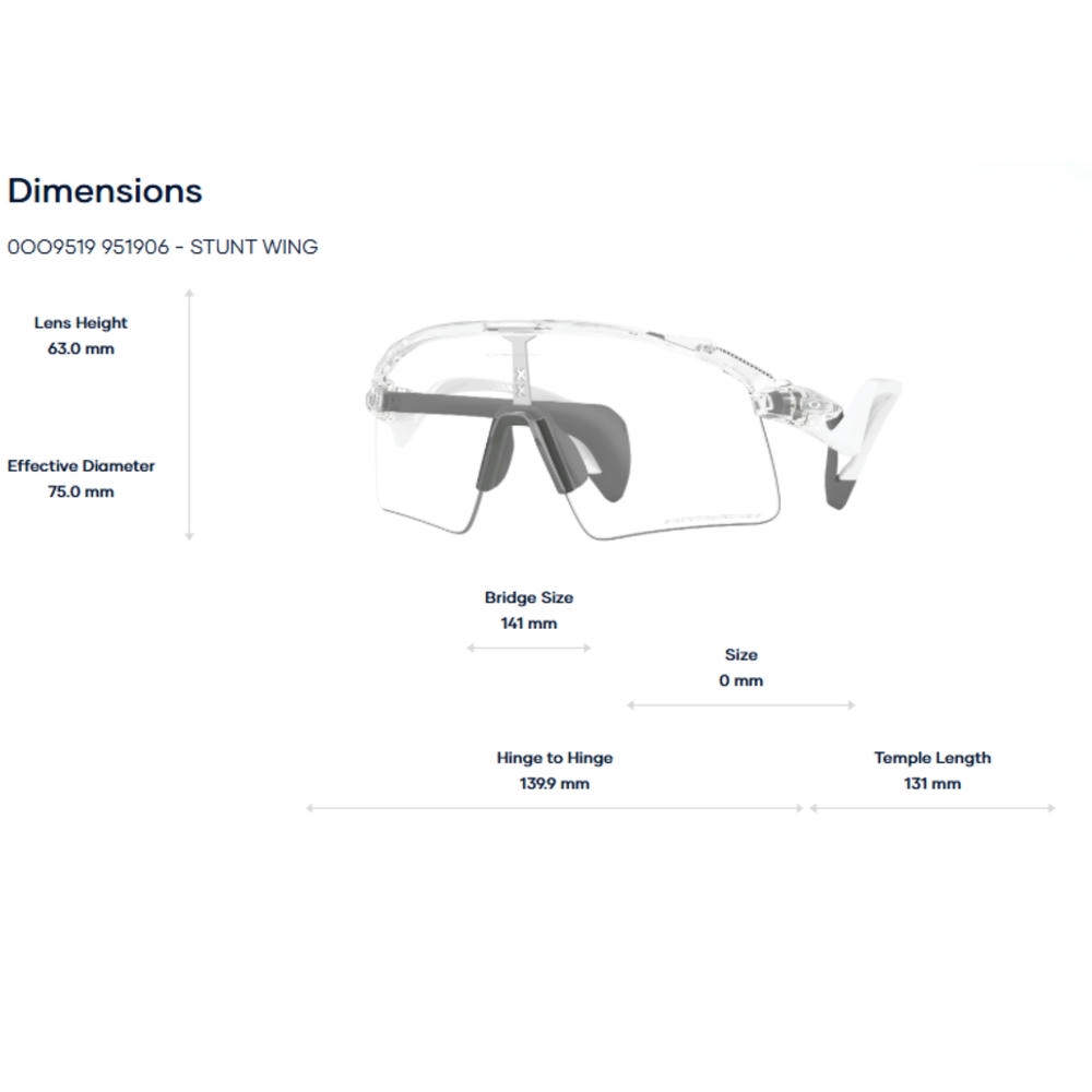 Sunglasses Oakley Stunt Wing 0OO9519 Kính Mát Thể Thao – Tem Chính Hãng Luxottica