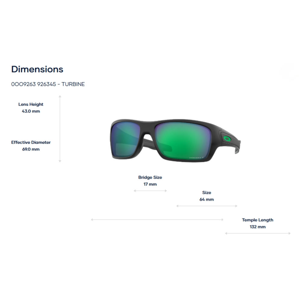 Kính Mát Oakley Turbine OO9263 - Tem Chính Hãng Luxottica