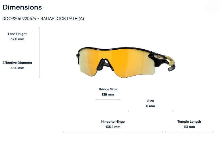Oakley Radarlock path (a) 0OO9206